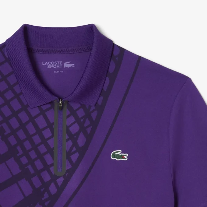 Polo da tennis slim fit stampata Ultra Dry da uomo Polo da tennis slim fit stampata Ultra Dry da uomo