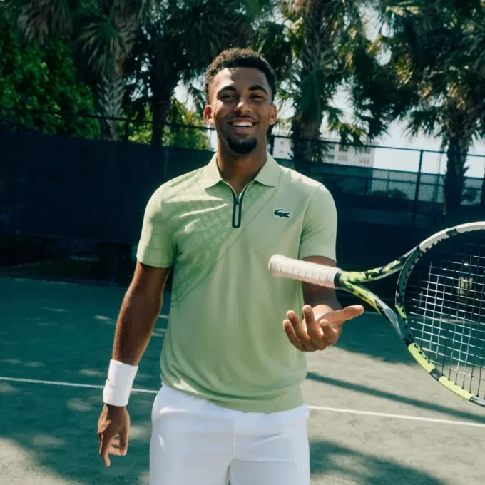 Polo da tennis slim fit stampata Ultra Dry da uomo Polo da tennis slim fit stampata Ultra Dry da uomo