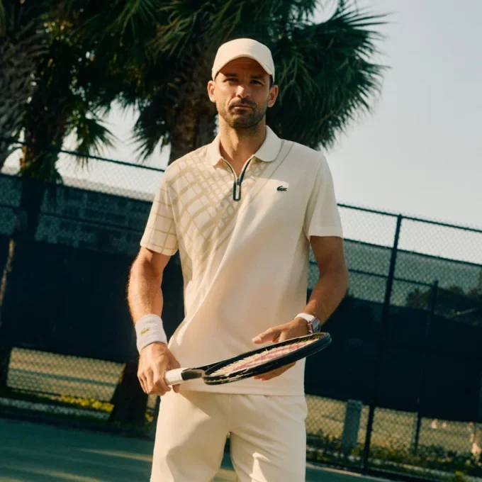 Polo da tennis slim fit stampata Ultra Dry da uomo Polo da tennis slim fit stampata Ultra Dry da uomo