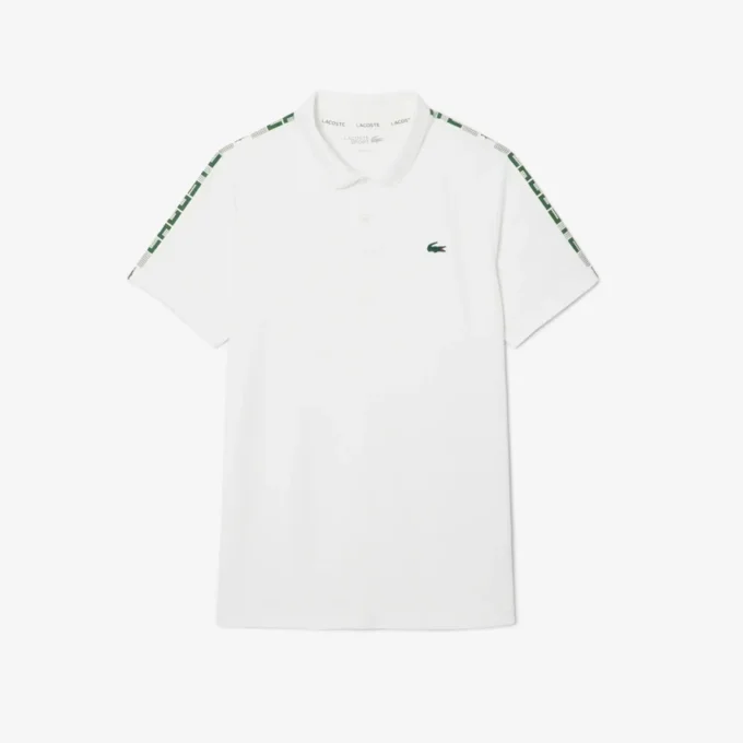 Polo da tennis Ultra Dry con strisce del marchio da uomo Polo da tennis Ultra Dry con strisce del marchio da uomo