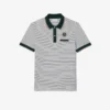 Polo da uomo a righe in mini piqué, vestibilità regolare Polo da uomo a righe in mini piqué, vestibilità regolare