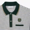 Polo da uomo a righe in mini piqué, vestibilità regolare Polo da uomo a righe in mini piqué, vestibilità regolare