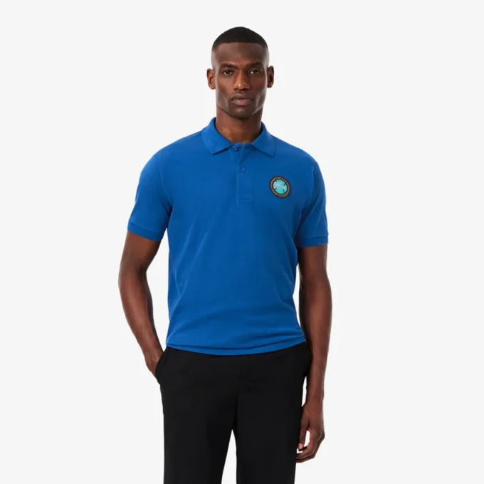 Polo da uomo Classic Fit con badge Petit Piqué Polo da uomo Classic Fit con badge Petit Piqué