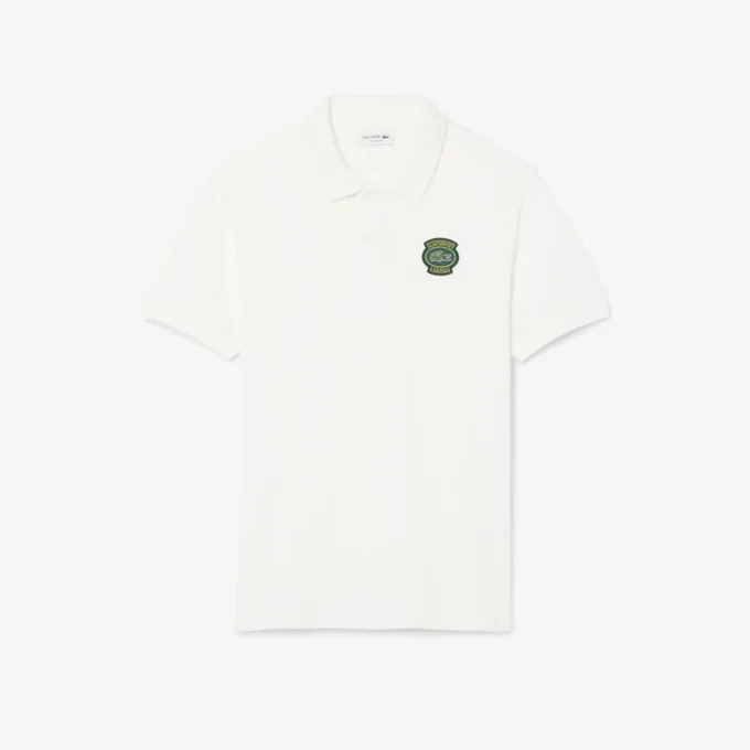Polo da uomo Classic Fit con badge Petit Piqué Polo da uomo Classic Fit con badge Petit Piqué
