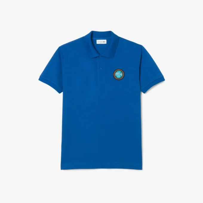 Polo da uomo Classic Fit con badge Petit Piqué Polo da uomo Classic Fit con badge Petit Piqué