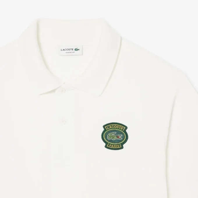 Polo da uomo Classic Fit con badge Petit Piqué Polo da uomo Classic Fit con badge Petit Piqué