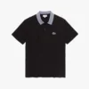 Polo da uomo in cotone con collo a contrasto