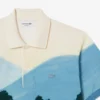 Polo da uomo in petit piqué stampato, vestibilità classica Polo da uomo in petit piqué stampato, vestibilità classica