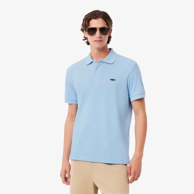 Polo da uomo in piqué con coccodrillo, vestibilità classica Polo da uomo in piqué con coccodrillo, vestibilità classica