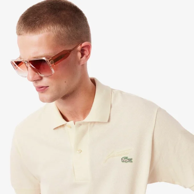 Polo da uomo in piqué con dettagli ricamati e vestibilità classica Polo da uomo in piqué con dettagli ricamati e vestibilità classica
