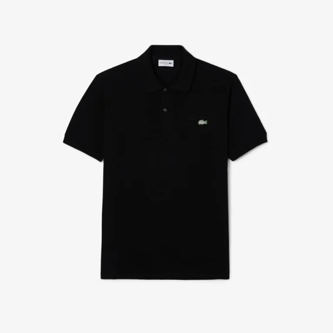 Polo da uomo in piqué con dettagli ricamati e vestibilità classica Polo da uomo in piqué con dettagli ricamati e vestibilità classica