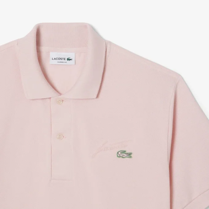 Polo da uomo in piqué con dettagli ricamati e vestibilità classica Polo da uomo in piqué con dettagli ricamati e vestibilità classica