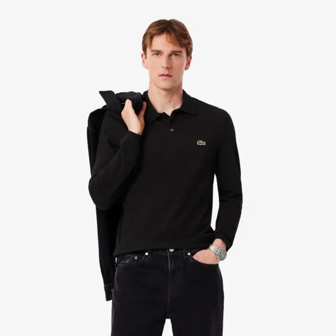 Polo da uomo L.12.12 a maniche lunghe slim fit Polo da uomo L.12.12 a maniche lunghe slim fit