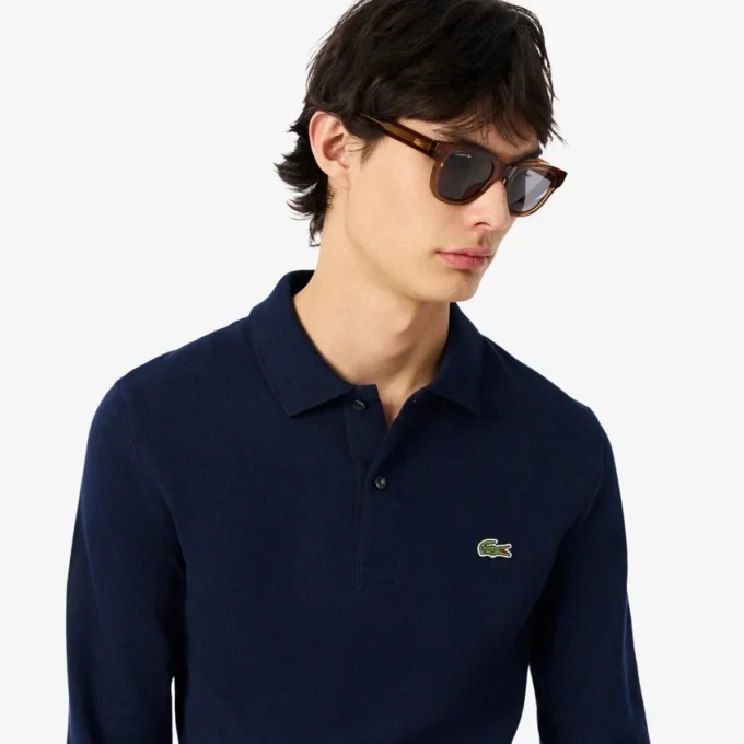 Polo da uomo L.12.12 a maniche lunghe slim fit Polo da uomo L.12.12 a maniche lunghe slim fit