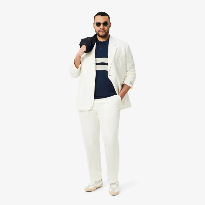 Polo da uomo L.12.12 a righe larghe, vestibilità classica Polo da uomo L.12.12 a righe larghe, vestibilità classica