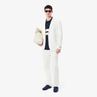 Polo da uomo L.12.12 a righe larghe, vestibilità classica