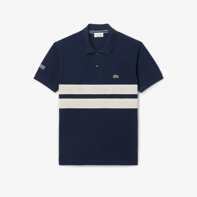Polo da uomo L.12.12 a righe larghe, vestibilità classica Polo da uomo L.12.12 a righe larghe, vestibilità classica