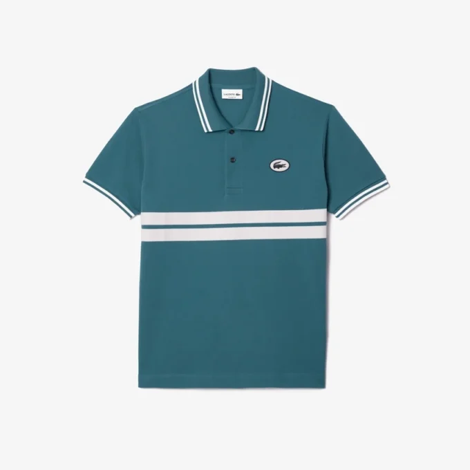 Polo da uomo L.12.12 con badge, vestibilità classica Polo da uomo L.12.12 con badge, vestibilità classica