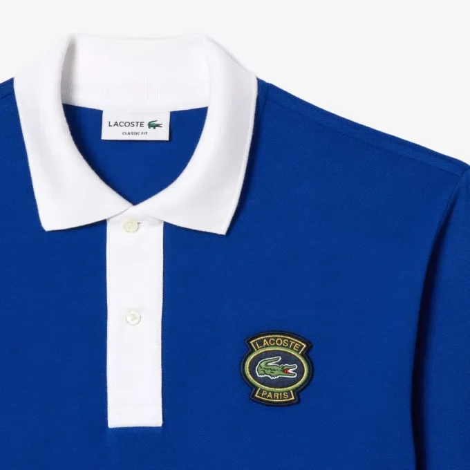 Polo da uomo L.12.12 con badge, vestibilità classica Polo da uomo L.12.12 con badge, vestibilità classica