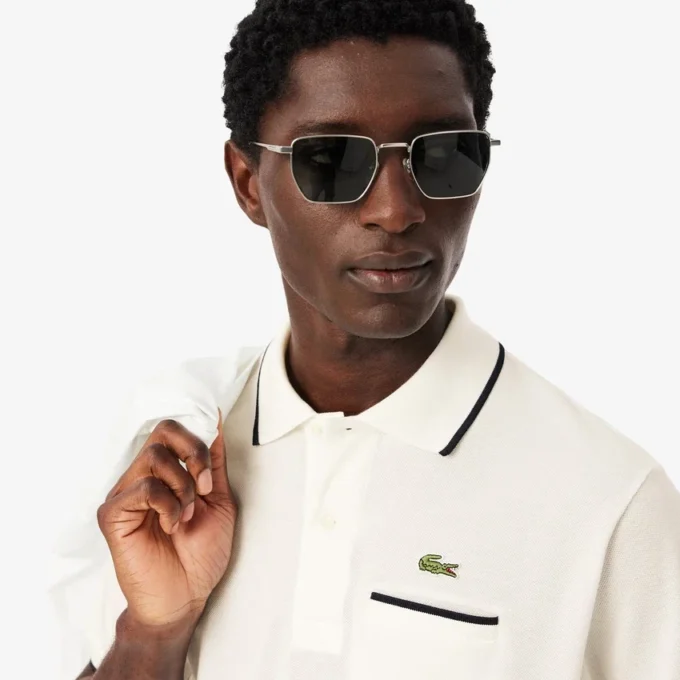 Polo da uomo L.12.12 con taschino e vestibilità classica Polo da uomo L.12.12 con taschino e vestibilità classica