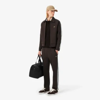 Polo da uomo Made in France con colletto a righe e vestibilità classica