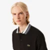Polo da uomo Made in France con colletto a righe e vestibilità classica Polo da uomo Made in France con colletto a righe e vestibilità classica