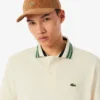 Polo da uomo Made in France con colletto a righe e vestibilità classica Polo da uomo Made in France con colletto a righe e vestibilità classica