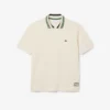 Polo da uomo Made in France con colletto a righe e vestibilità classica Polo da uomo Made in France con colletto a righe e vestibilità classica