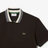 Polo da uomo Made in France con colletto a righe e vestibilità classica Polo da uomo Made in France con colletto a righe e vestibilità classica