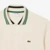 Polo da uomo Made in France con colletto a righe e vestibilità classica Polo da uomo Made in France con colletto a righe e vestibilità classica