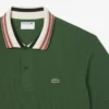 Polo da uomo Made in France con colletto a righe e vestibilità classica Polo da uomo Made in France con colletto a righe e vestibilità classica