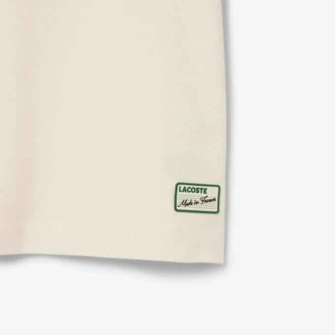 Polo da uomo Made in France con colletto a righe e vestibilità classica Polo da uomo Made in France con colletto a righe e vestibilità classica