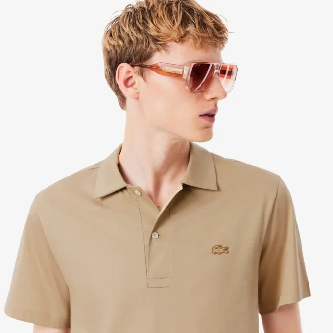 Polo da uomo Paris Classic Fit con collo aperto e ricamo Polo da uomo Paris Classic Fit con collo aperto e ricamo