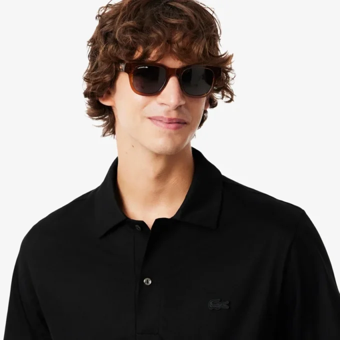 Polo da uomo Paris Classic Fit con collo aperto e ricamo Polo da uomo Paris Classic Fit con collo aperto e ricamo