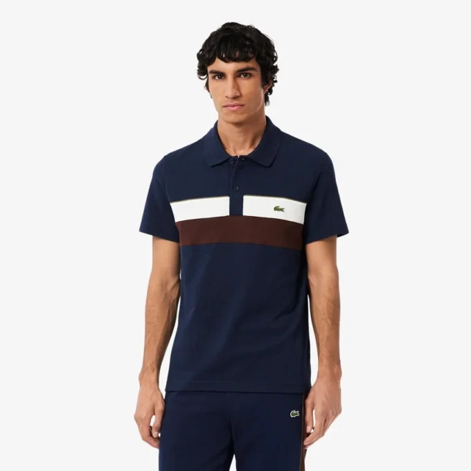 Polo da uomo Regular Fit Colorblock Petit Piqué Polo da uomo Regular Fit Colorblock Petit Piqué