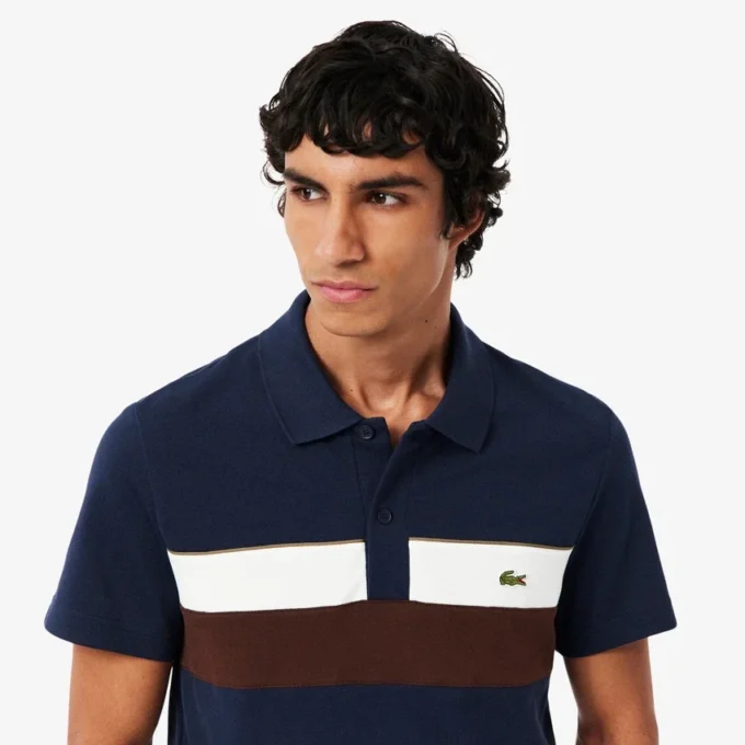 Polo da uomo Regular Fit Colorblock Petit Piqué Polo da uomo Regular Fit Colorblock Petit Piqué