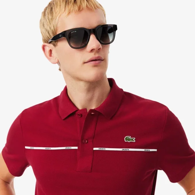 Polo da uomo Regular Fit con bordi con logo L.12.12 Polo da uomo Regular Fit con bordi con logo L.12.12