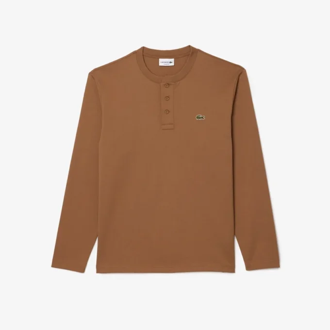 Polo Henley da uomo a maniche lunghe Polo Henley da uomo a maniche lunghe