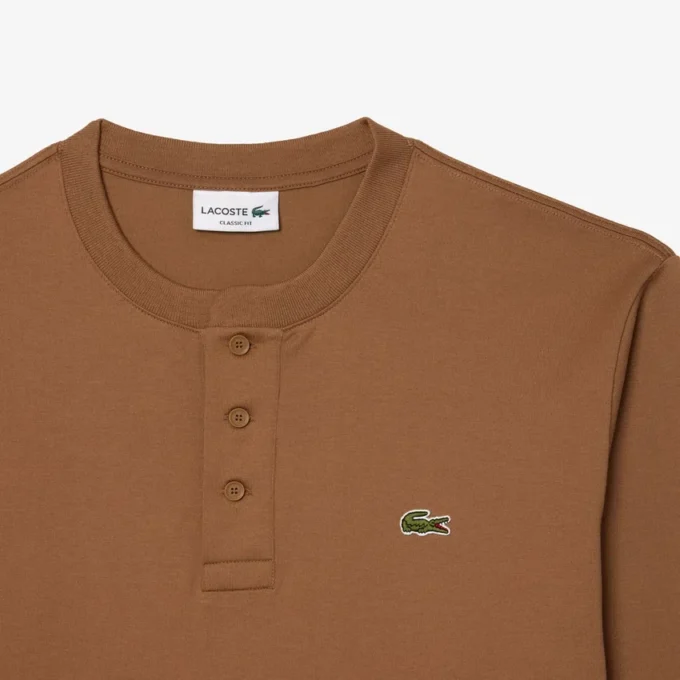 Polo Henley da uomo a maniche lunghe Polo Henley da uomo a maniche lunghe