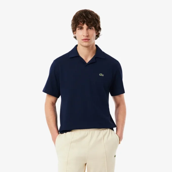 Polo in cotone e lino dalla vestibilità classica Polo in cotone e lino dalla vestibilità classica