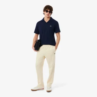 Polo in cotone e lino dalla vestibilità classica