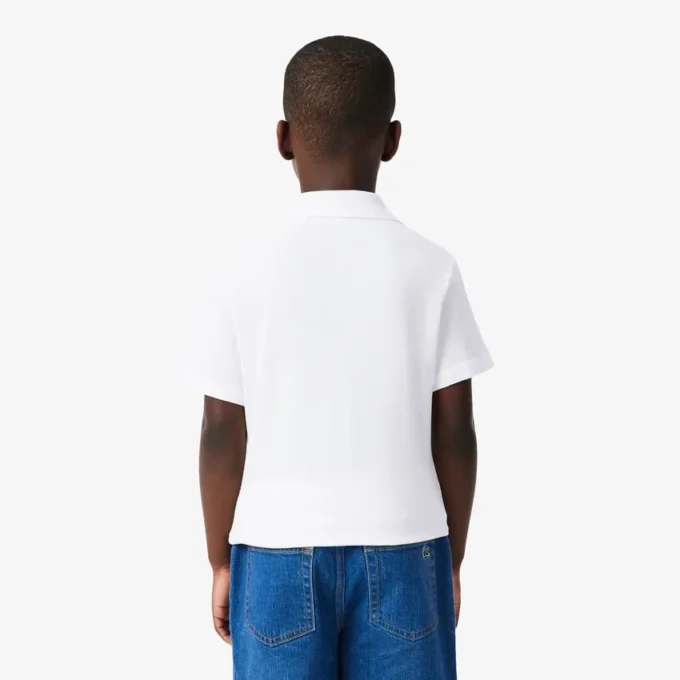 Polo in cotone stampata