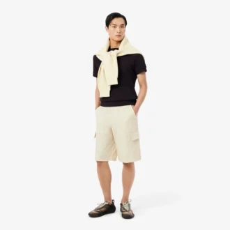 Polo in cotone traforato dalla vestibilità regolare