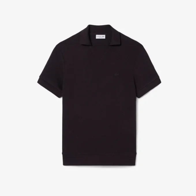 Polo in cotone traforato dalla vestibilità regolare Polo in cotone traforato dalla vestibilità regolare