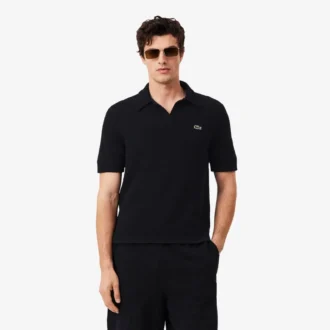 Polo in maglia bouclé dal taglio classico