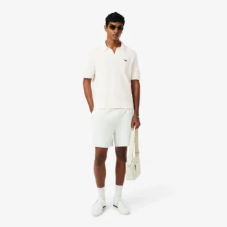 Polo in maglia bouclé dal taglio classico