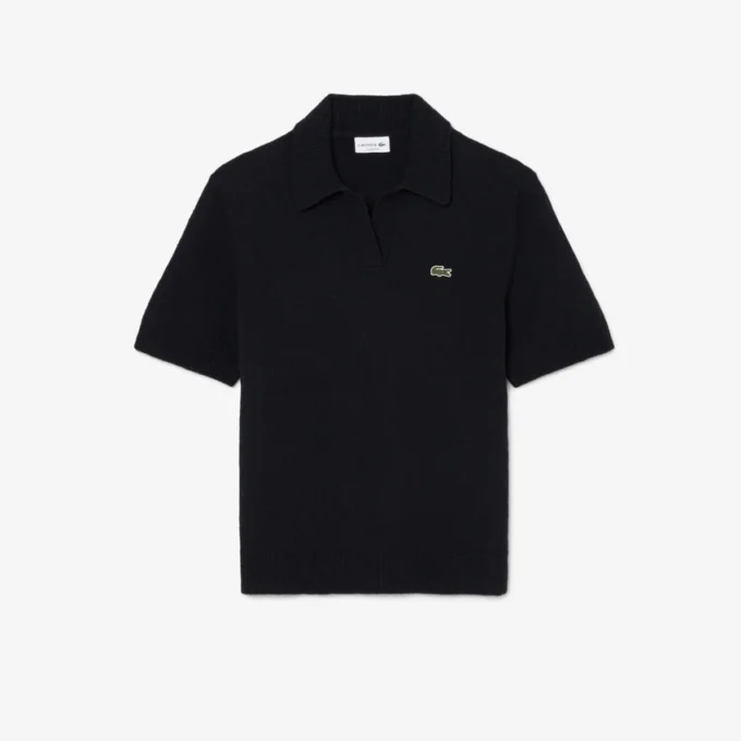 Polo in maglia bouclé dal taglio classico Polo in maglia bouclé dal taglio classico
