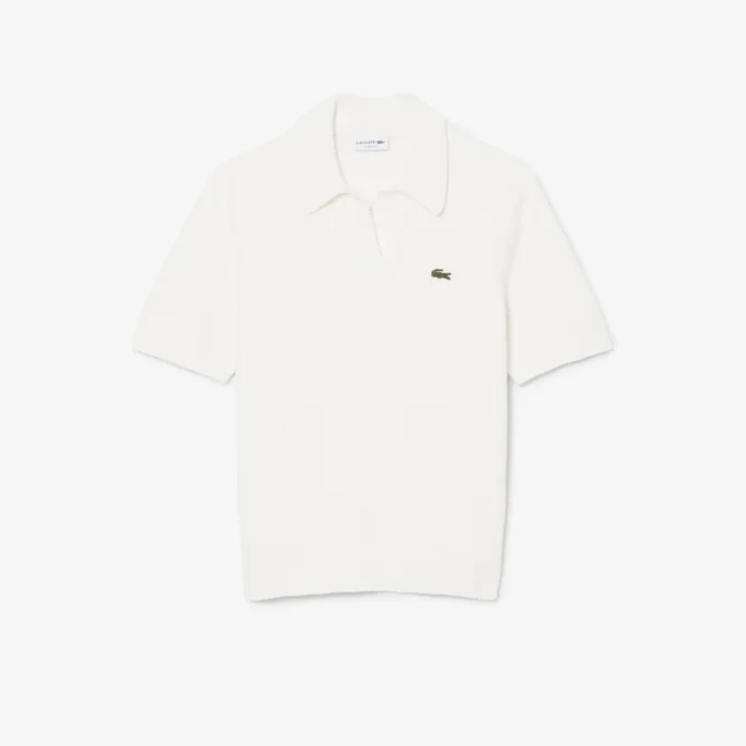 Polo in maglia bouclé dal taglio classico Polo in maglia bouclé dal taglio classico