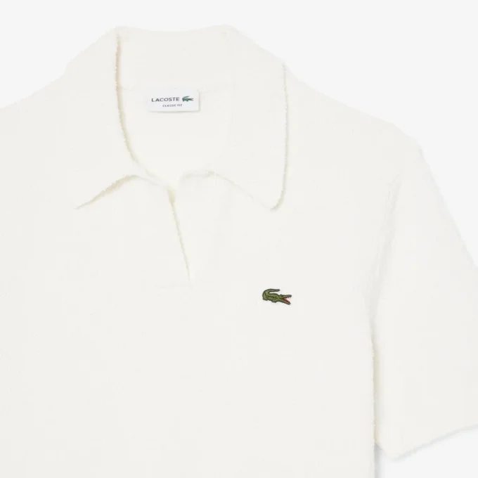 Polo in maglia bouclé dal taglio classico Polo in maglia bouclé dal taglio classico
