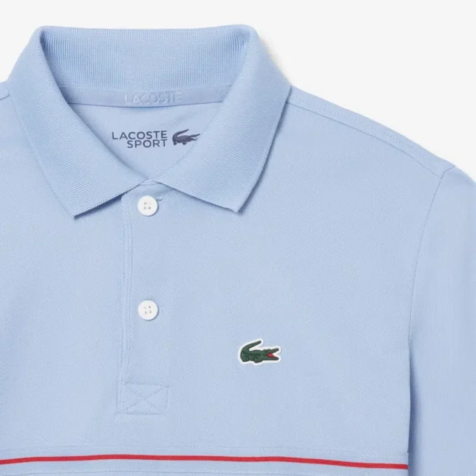 Polo in piqué a righe con marchio Ultra Dry Polo in piqué a righe con marchio Ultra Dry